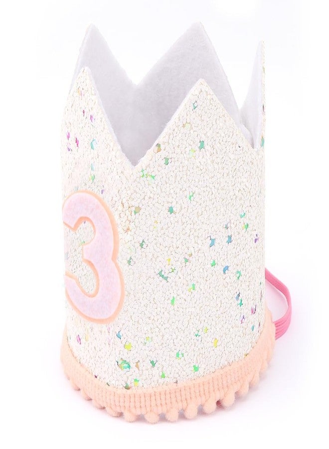 AOPRIE Age Number Birthday Headband Hat for Girls Boys Happy Birthday Tiara & Crowns for Girls Accessories Favor Supllies Light Pink, 3 - Image 5